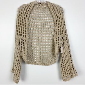 Free People Trinity Shrug Crochet Open Knit S Free People Trinity Shrug Crochet Open Knit S